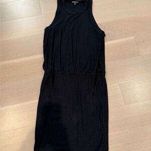 James Perse Black Midi Dress